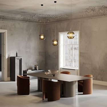 Pendelleuchte Goldfarbener Glas - Diffusor Modernes Design & Integrierte LED – Rebel | Maytoni - Esszett Luxury | Stilvolles Wohnen mit Charakter
