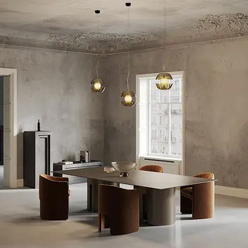 Pendant Light Gold-colored Glass Diffuser Modern Design & Integrated LED – Rebel | Maytoni