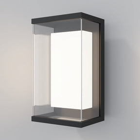 Wandleuchte mit schwarzem Aluminiumgehäuse und satiniertem Glasdiffusor – Baker Street | Maytoni - Esszett Luxury | Stilvolles Wohnen mit Charakter