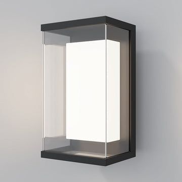 Wandleuchte mit schwarzem Aluminiumgehäuse und satiniertem Glasdiffusor – Baker Street | Maytoni - Esszett Luxury | Stilvolles Wohnen mit Charakter