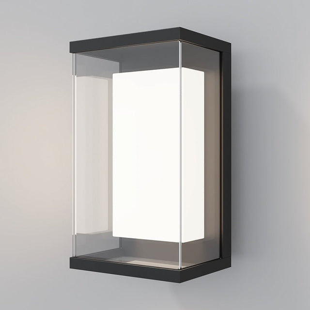 Wandleuchte mit schwarzem Aluminiumgehäuse und satiniertem Glasdiffusor – Baker Street | Maytoni - Esszett Luxury | Stilvolles Wohnen mit Charakter