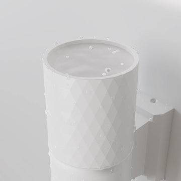 Wandleuchte mit weißem Aluminiumgehäuse und versiegeltem Sicherheitsglas – Bowery | Maytoni - Esszett Luxury | Stilvolles Wohnen mit Charakter