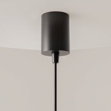Pendant Light Matt Black Ribbed Aluminum Clear Glass Shade & GU10 Socket – Dynamics | Maytoni