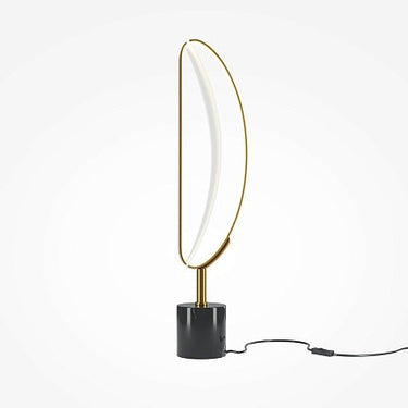 Tischleuchte Messingfassung, transparenter Acryl - Diffusor & integriertes LED – Breeze | Maytoni - Esszett Luxury | Stilvolles Wohnen mit Charakter