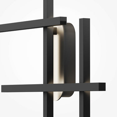 Wandleuchte Schwarz, minimalistischer Metallrahmen, 24 W LED – Halo | Maytoni - Esszett Luxury | Stilvolles Wohnen mit Charakter
