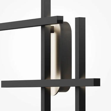 Wall lamp Black, minimalist metal frame, 24 W LED – Halo | Maytoni