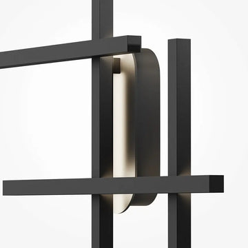 Wall lamp Black, minimalist metal frame, 24 W LED – Halo | Maytoni