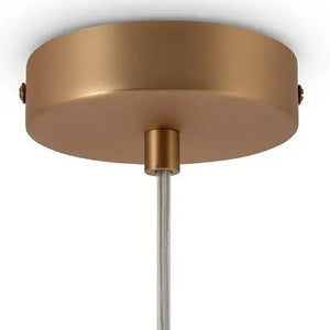 Pendant Lamp Modern Gold Metal Matt White Glass LED 40W – Basic Form | Maytoni
