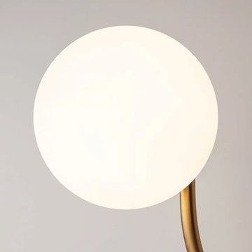 Wall light with brass finish and white opal glass shade – Rendez-vous | Maytoni