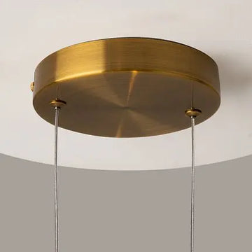 Pendant Lamp Brass-Colored Metal & Clear Glass Diffuser – Lunare | Maytoni