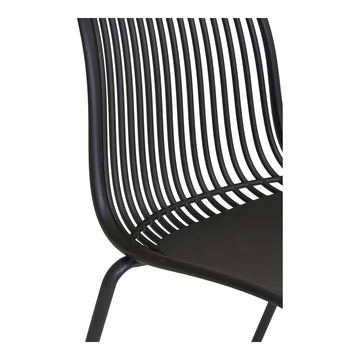 Garden chair – Polypropylene material, Stackable function, Black metal – Branson | House Nordic