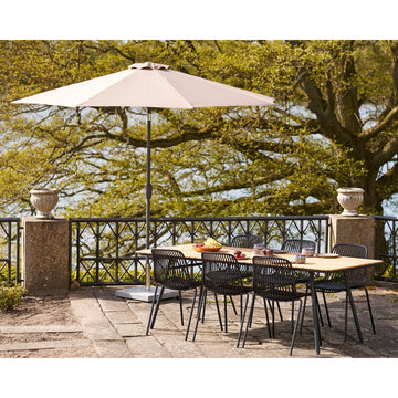 Garden chair – Polypropylene material, Stackable function, Black metal – Branson | House Nordic