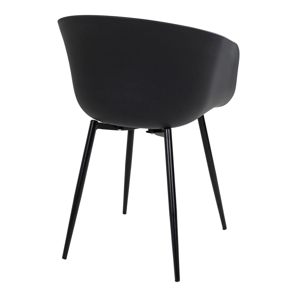 Esszimmerstuhl - Schwarz, PP-Kunststoff, schwarze Beine - Roda | House Nordic