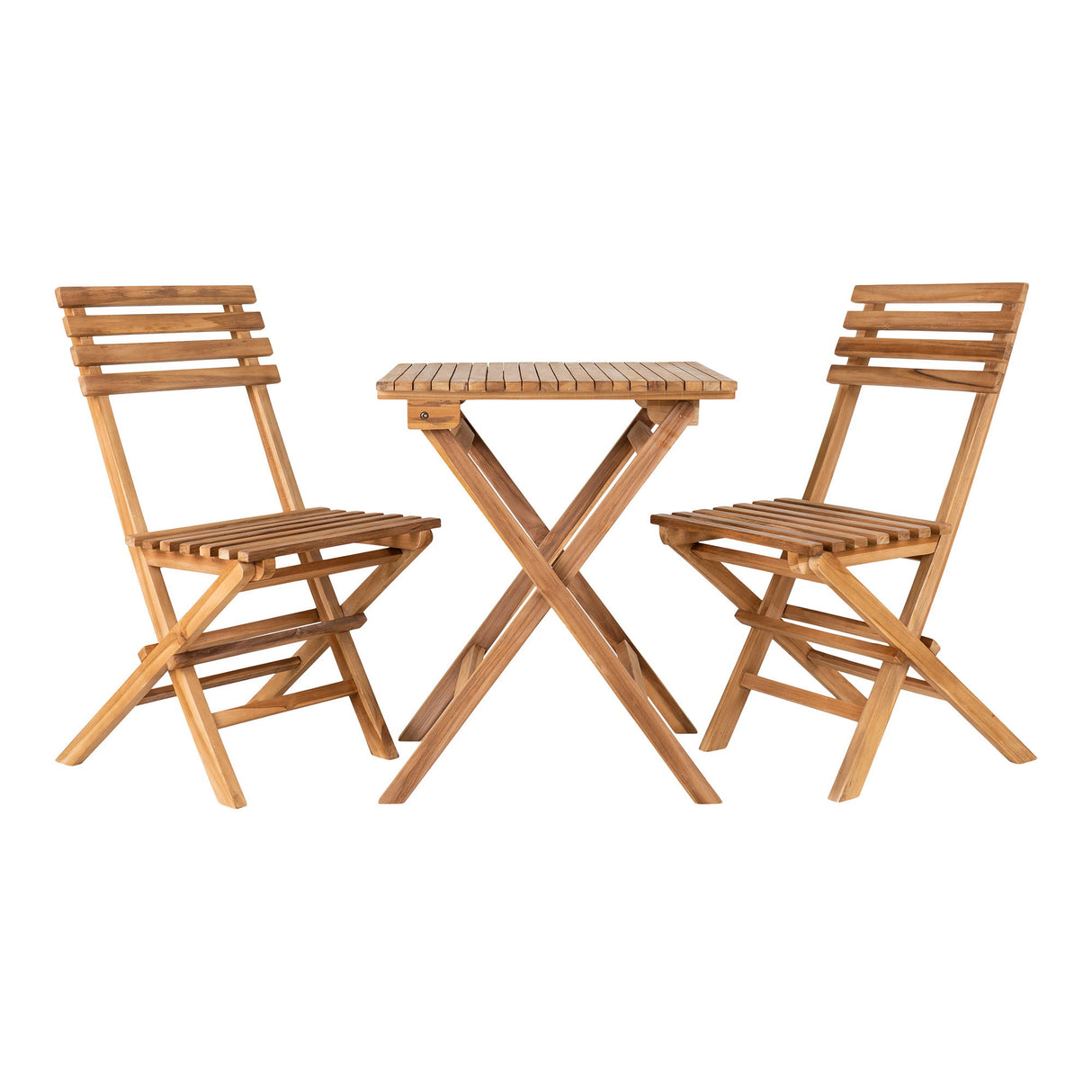 Café-Set – Teak natur, 2 Stühle, 1 Tisch - Cuenca | House Nordic