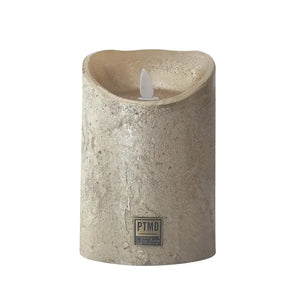 LED Candle L with moving flame and timer function - battery operated | PTMD