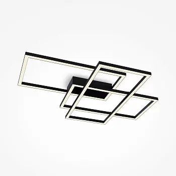 Deckenleuchte – Schwarzes Aluminium, 80 W Leistung, Warmweiß - Line | Maytoni