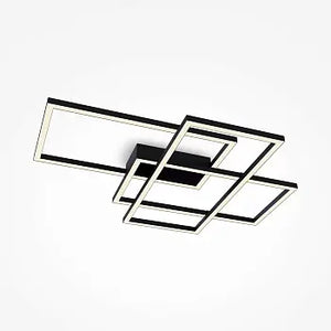Deckenleuchte – Schwarzes Aluminium, 80 W Leistung, Warmweiß - Line | Maytoni