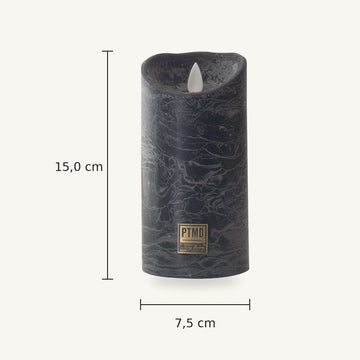 LED Candle M with Moving Flame and Timer Function - Battery Operated | PTMD