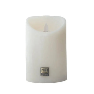 LED Candle L with moving flame and timer function - battery operated | PTMD