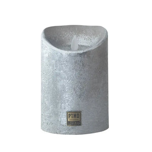 LED Candle L with moving flame and timer function - battery operated | PTMD