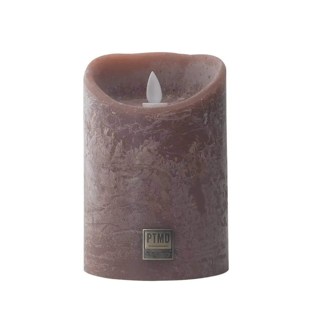 LED Candle L with moving flame and timer function - battery operated | PTMD
