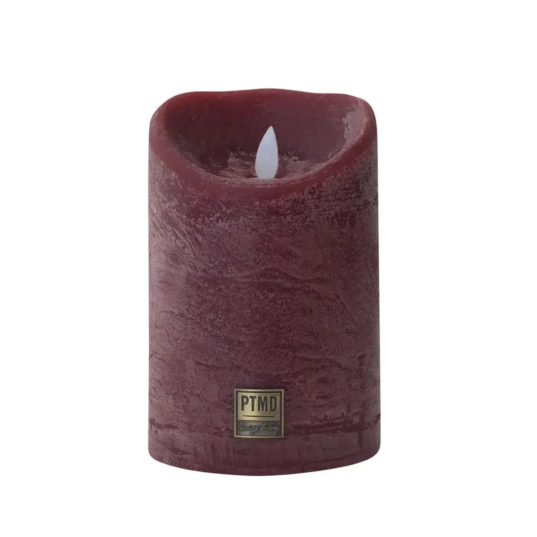 LED Candle L with moving flame and timer function - battery operated | PTMD