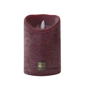 LED Candle L with moving flame and timer function - battery operated | PTMD