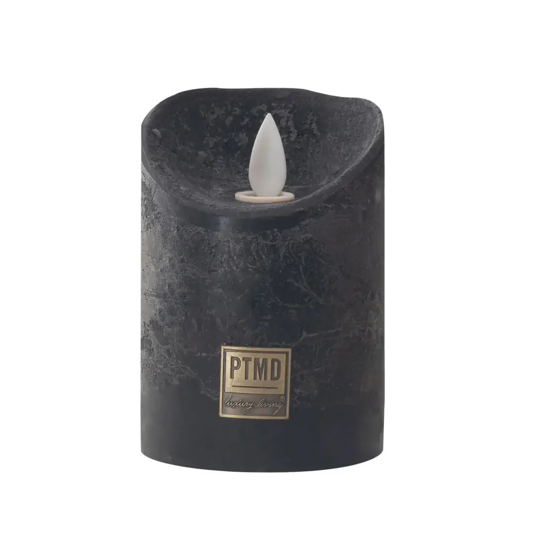 LED Candle L with moving flame and timer function - battery operated | PTMD