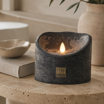 LED Candle XL with Moving Flame and Timer Function - Battery Operated | PTMD