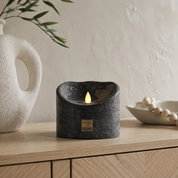 LED Candle XL with Moving Flame and Timer Function - Battery Operated | PTMD