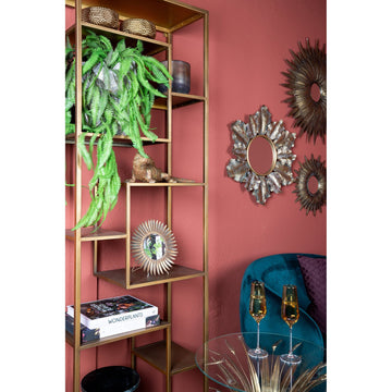 Bücherregal – Offenes Design, Hohe Form, Goldfarbe - Duana Playful | PTMD