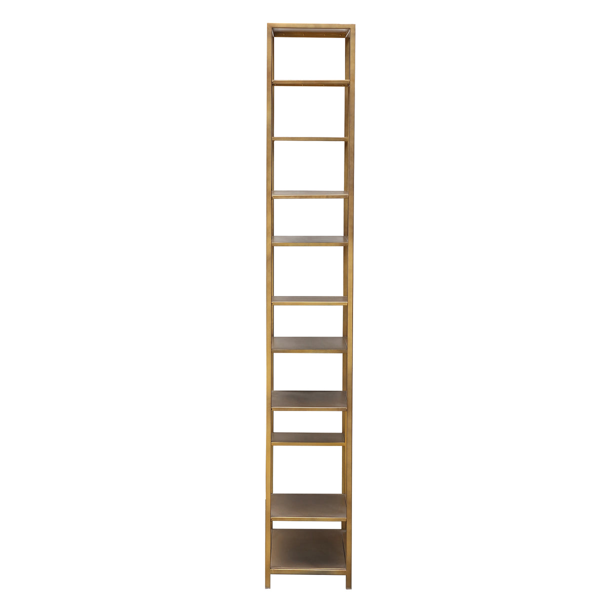 Iron Gold Cabinet with Open Shelf Design – Duana| PTMD