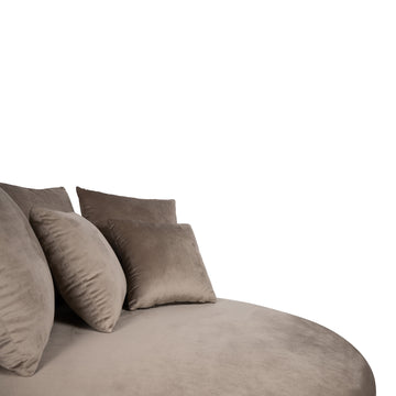 Sessel aus Samtstoff, halbrundes Design, elegante Polsterform – Fayen | PTMD - Esszett Luxury | Stilvolles Wohnen mit Charakter