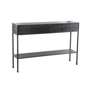 Beistelltisch aus Holz, Metallrahmen, zwei Schubladen – Ray | PTMD - Esszett Luxury | Stilvolles Wohnen mit Charakter