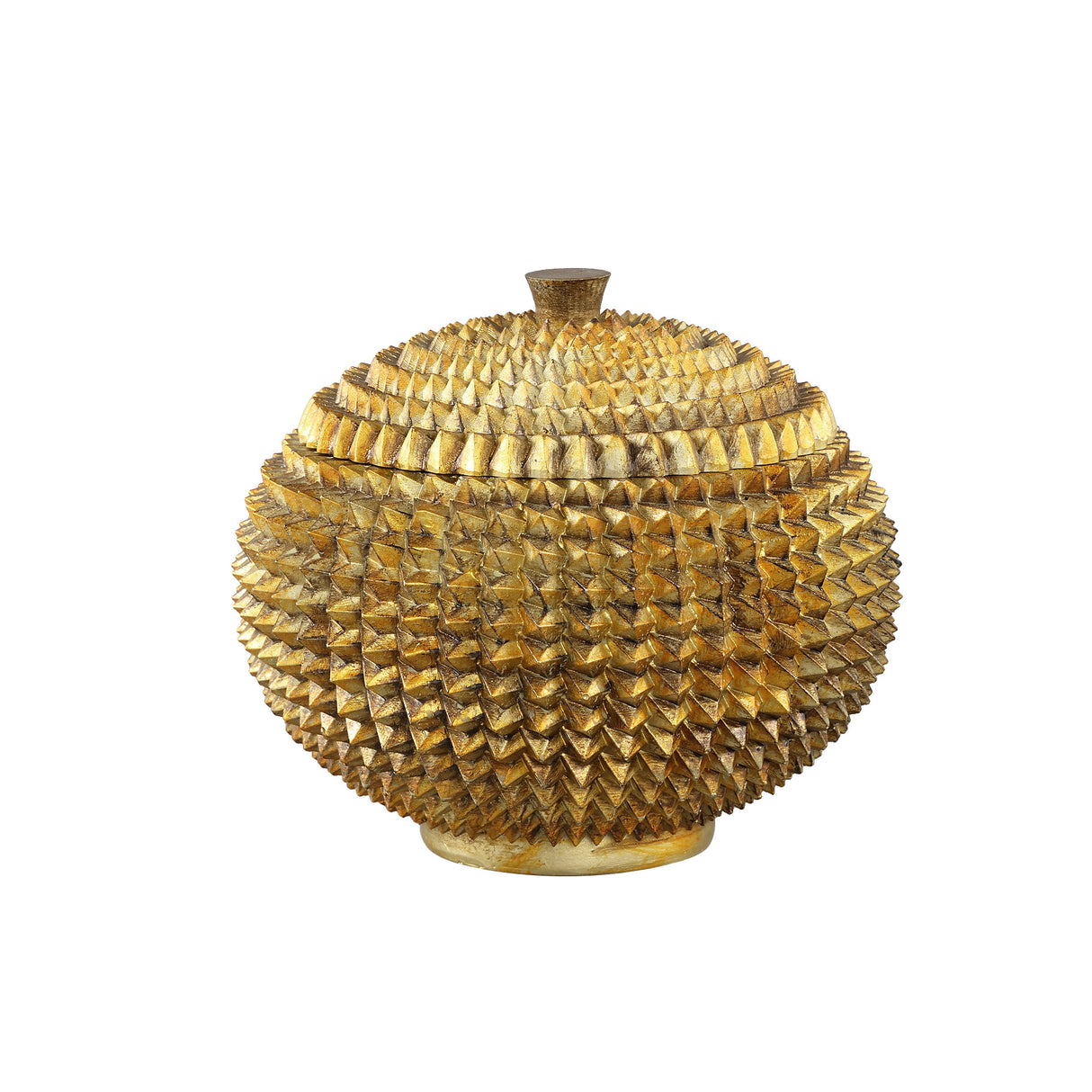 Aufbewahrungsbox – Goldene Farbe, Strukturierte Oberfläche, Kunststoff Material, S – Dany | PTMD