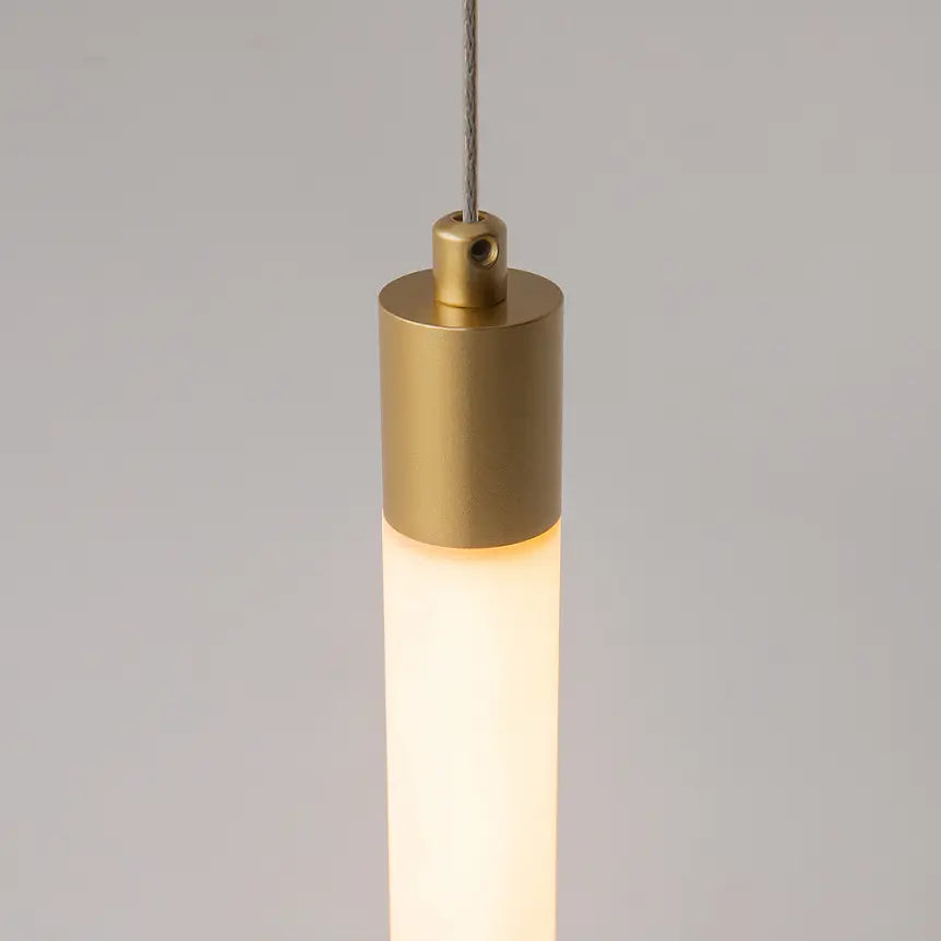 Pendelleuchte – Gold Aluminium, 20W LED, Warmweiß Licht, Ø3 cm - Ray | Maytoni