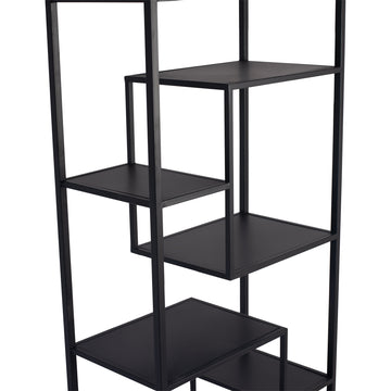 Bücherregal – Offenes Design, Hohe Form, Schwarzfarbe - Duana Playful | PTMD