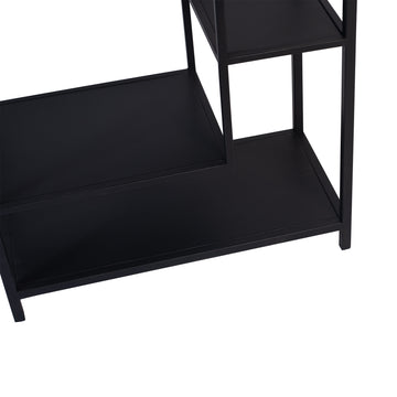 Bücherregal – Offenes Design, Hohe Form, Schwarzfarbe - Duana Playful | PTMD