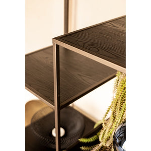 Cabinet – black finish, wood material, iron frame – Lixly | PTMD