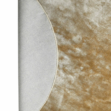 Teppich – Viskose, Gewebtes Design, Runde Form, Braun – Flavia | PTMD