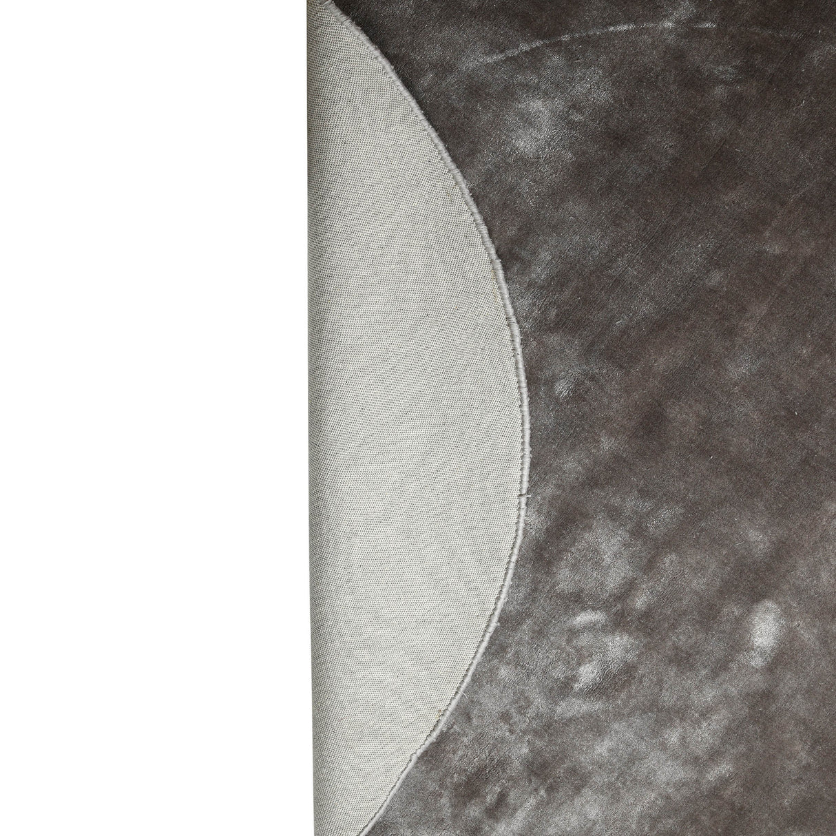 Teppich aus handgewebter Viskose, rundes Design, weiche Struktur – Flavia S | PTMD - Esszett Luxury | Stilvolles Wohnen mit Charakter