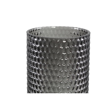 Vase aus Glas mit gerippter Struktur erhöhtem Sockel & dekorativem Formdesign – Archie | PTMD - Esszett Luxury | Stilvolles Wohnen mit Charakter