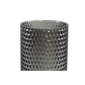 Vase aus Glas mit gerippter Struktur erhöhtem Sockel & dekorativem Formdesign – Archie | PTMD - Esszett Luxury | Stilvolles Wohnen mit Charakter