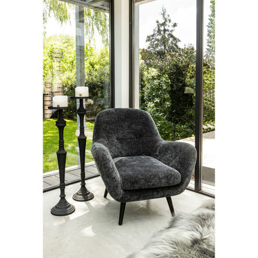 Sessel aus Stoff, Holzbeinen, moderne Polsterform – Donny | PTMD - Esszett Luxury | Stilvolles Wohnen mit Charakter