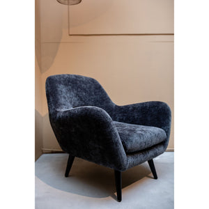 Sessel aus Acryl - Baumwoll - Polyester - Mix, Holzgestell, moderne Polsterform – Donny | PTMD - Esszett Luxury | Stilvolles Wohnen mit Charakter