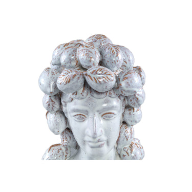 Statue aus glasierter Keramik, Frauenkopfdesign, elegante Gestaltung – Alani C | PTMD - Esszett Luxury | Stilvolles Wohnen mit Charakter