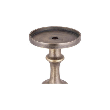 Kerzenhalter Messing aus gegossenem Aluminium mit runder Form – Yourney | PTMD - Esszett Luxury | Stilvolles Wohnen mit Charakter