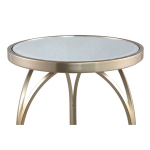 Beistelltisch aus Eisen in Gold mit Spiegeloberfläche und Fairy - Design – Rikka | PTMD - Esszett Luxury | Stilvolles Wohnen mit Charakter