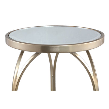 Beistelltisch aus Eisen in Gold mit Spiegeloberfläche und Fairy - Design – Rikka | PTMD - Esszett Luxury | Stilvolles Wohnen mit Charakter