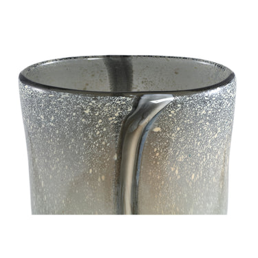 Vase aus Glas, rundes Design, Streifenstruktur – Nicho | PTMD - Esszett Luxury | Stilvolles Wohnen mit Charakter